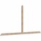 Ekena Millwork Portland Smooth Timber Gable Bracket, Douglas Fir, 108"W x 54"H x 1 1/2"D x 3 1/2"F, 12/12 Pitch GBW108X54X0204POR00SDF - alternate 2